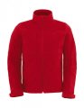 Heren Softshell Jas B&C Hoodie JM950 rood